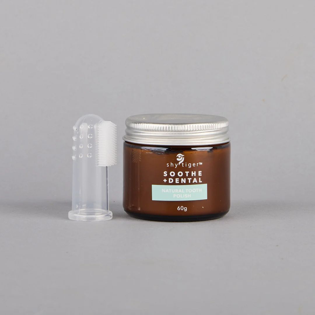 Shy Tiger Tooth Polish & Finger Brush